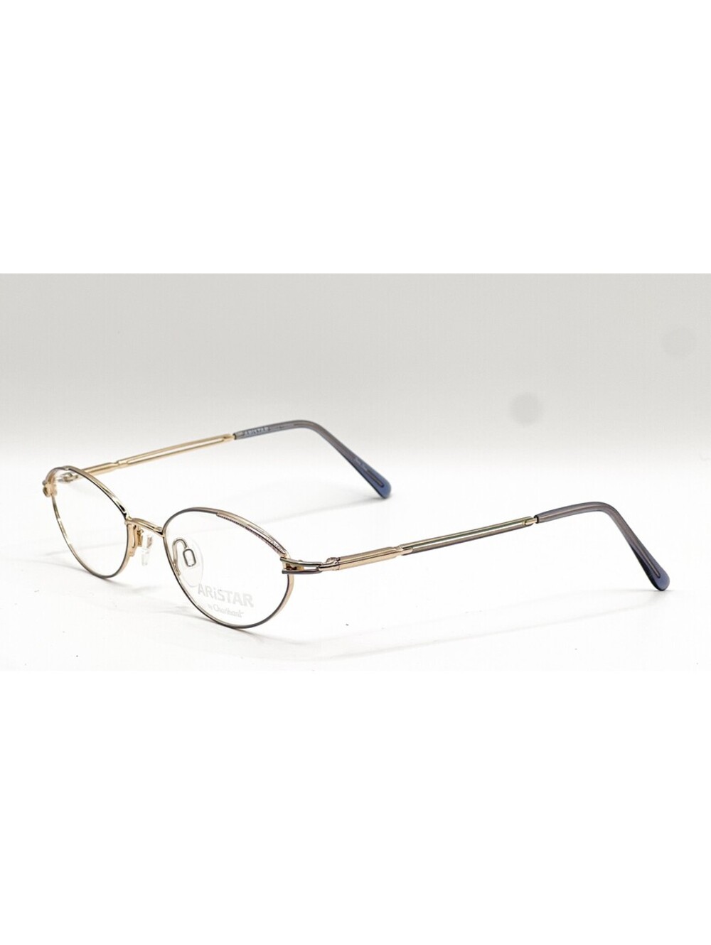 Aristar 6853 043 Blue Modified Oval Authentic Eyeglass Frames 50-18